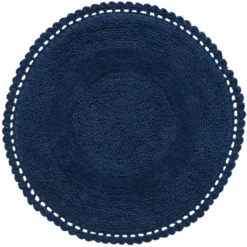 BecquetTapis de bain 1700 g/m² CROCHET - bleu pacificique