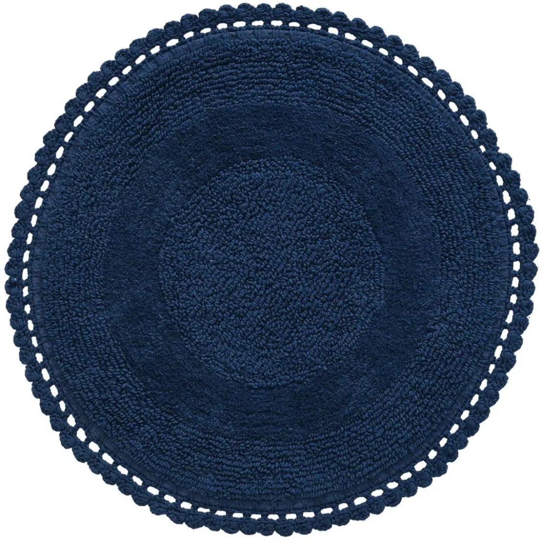 BecquetTapis de bain 1700 g/m² CROCHET - bleu pacificique