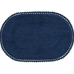 BecquetTapis de bain 1700 g/m² CROCHET - bleu pacificique