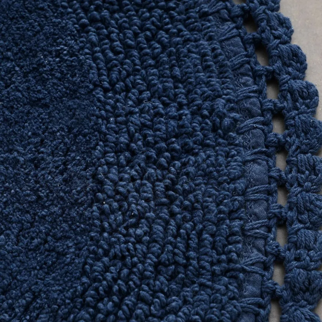 BecquetTapis de bain 1700 g/m² CROCHET - bleu pacificique