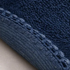 BecquetTapis de bain 1700 g/m² CROCHET - bleu pacificique