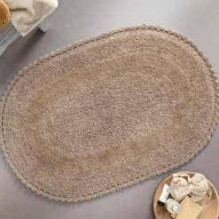BecquetTapis de bain 1700 g/m² CROCHET - beige sable