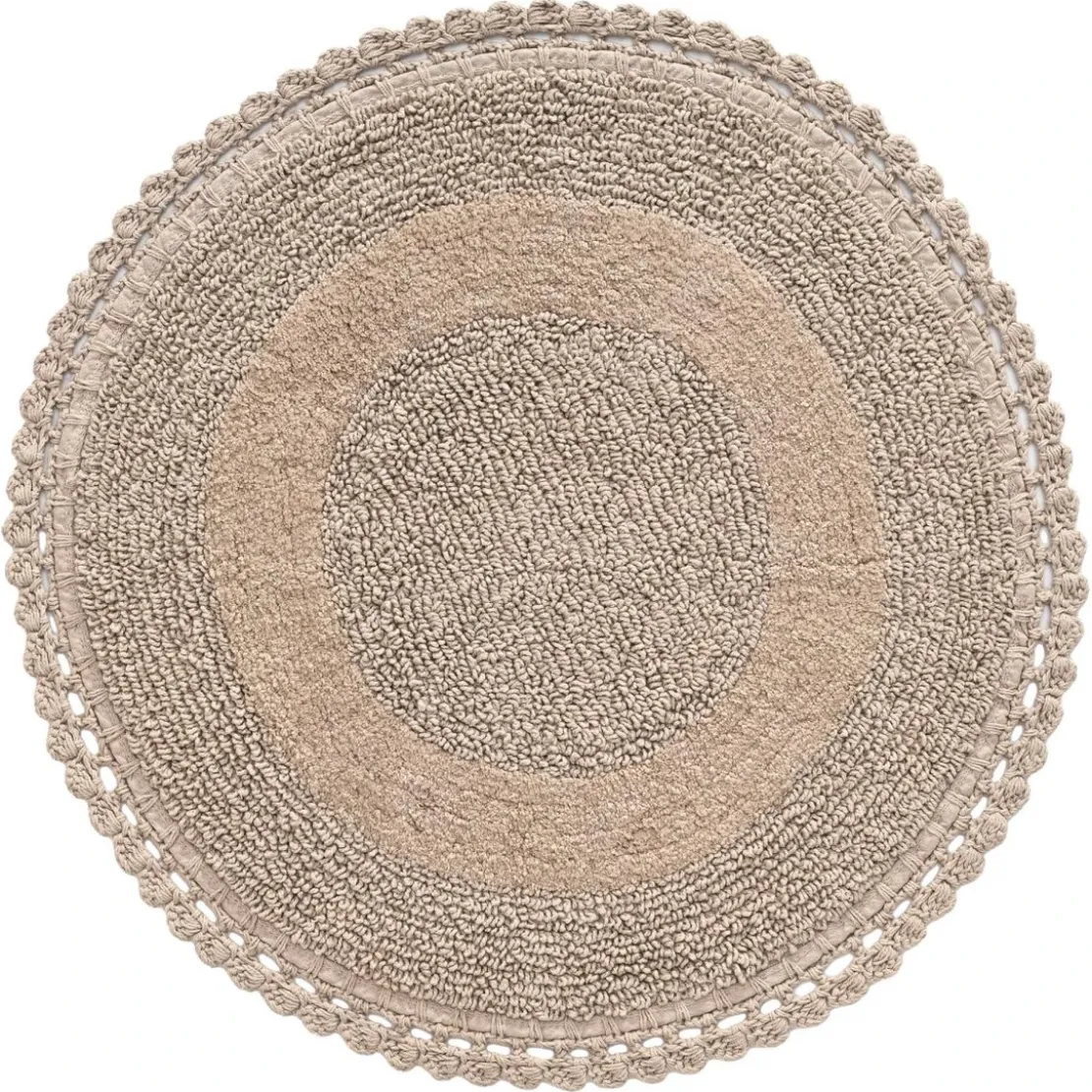 BecquetTapis de bain 1700 g/m² CROCHET - beige sable
