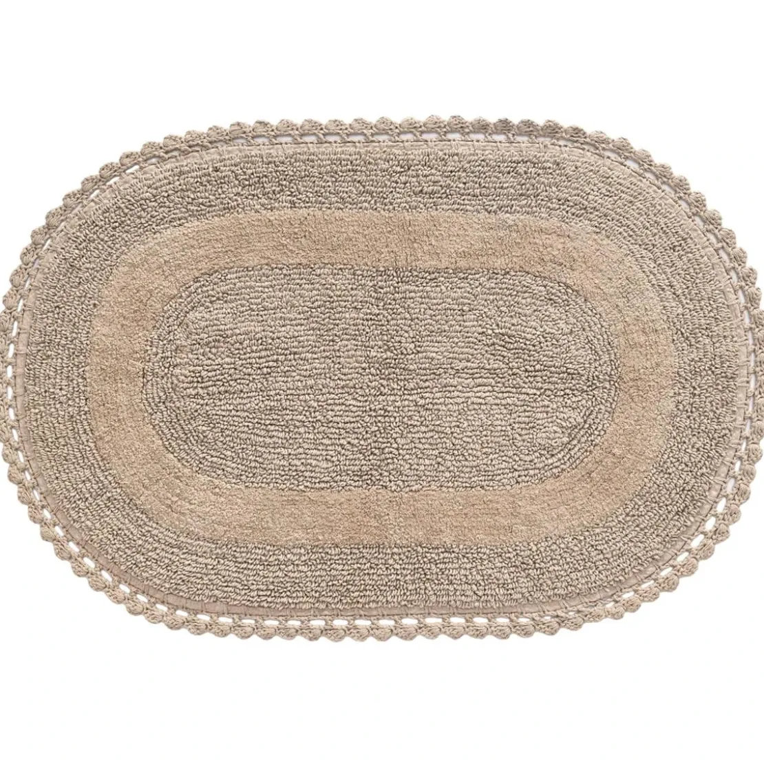 BecquetTapis de bain 1700 g/m² CROCHET - beige sable