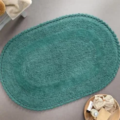 BecquetTapis de bain 1700 g/m² CROCHET - vert eucalyptus