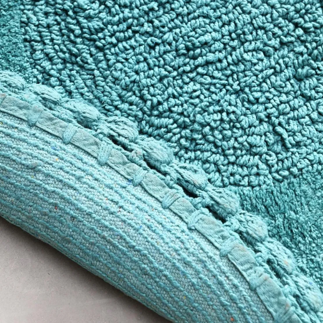BecquetTapis de bain 1700 g/m² CROCHET - vert eucalyptus