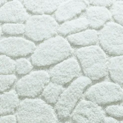 BecquetTapis de bain ou Wc relief GALETS 1550 g/m²- Blanc