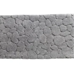 BecquetTapis de bain ou Wc relief GALETS 1550 g/m² - Gris