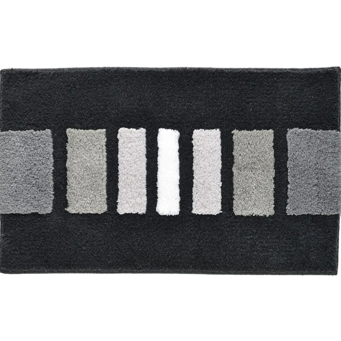 BecquetTapis de bain épais imprimé Gris anthracite SONIA