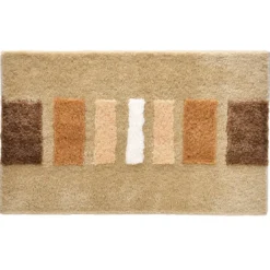 BecquetTapis de bain épais imprimé beige SONIA