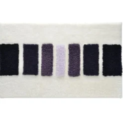 BecquetTapis de bain épais imprimé violet SONIA