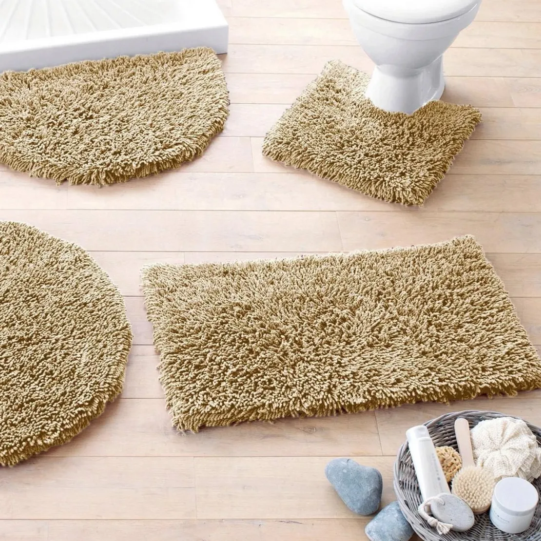 BecquetTapis de bain pur coton 1500 g/m² CONFORT - marron taupe