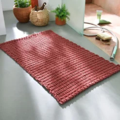 BecquetTapis de bain rectangulaire TRESSADOUX rose