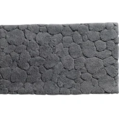 BecquetTapis de bain relief 1550 g/m² GALETS - gris anthracite
