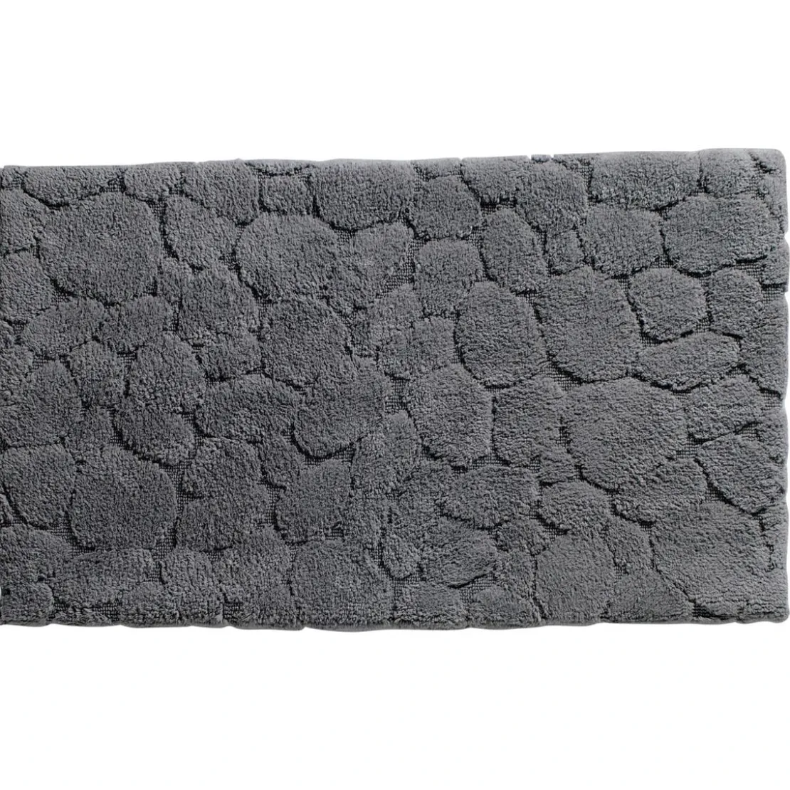 BecquetTapis de bain relief 1550 g/m² GALETS - gris anthracite