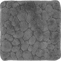 BecquetTapis de bain relief 1550 g/m² GALETS - gris anthracite