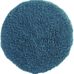 BecquetTapis de bain rond 80 COTON CONFORT 1500 g/m² - bleu outremer