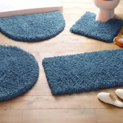 BecquetTapis de bain rond 80 COTON CONFORT 1500 g/m² - bleu outremer