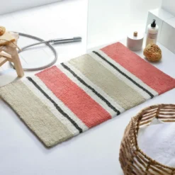 BecquetTapis de bain Rose JEUDERAYURES