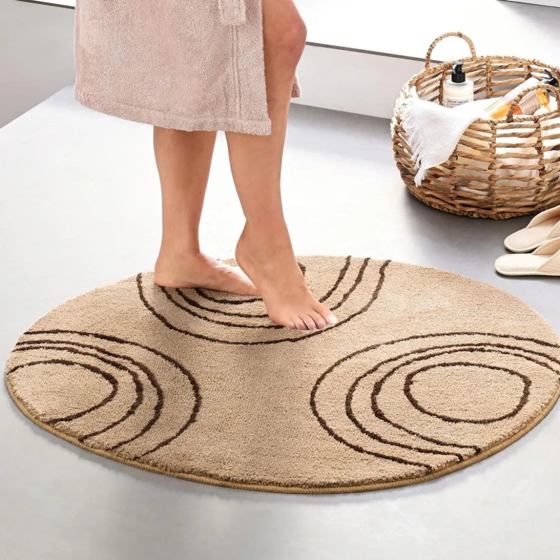 BecquetTapis de bain SPIRALE - beige