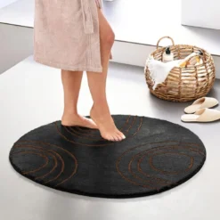 BecquetTapis de bain SPIRALE - noir