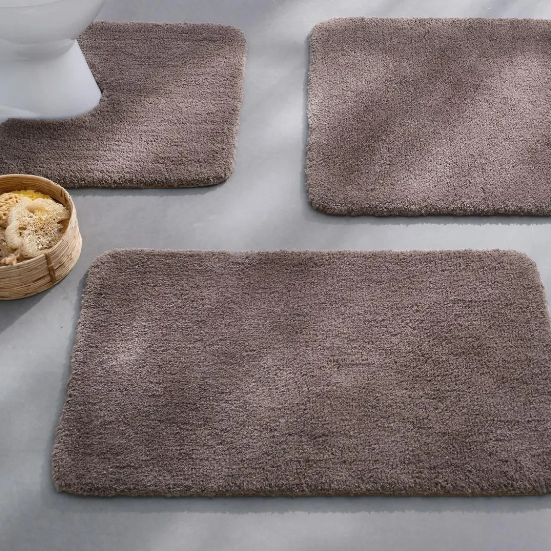 BecquetTapis de bain UNIMICRO microfibre luxe marron glacé