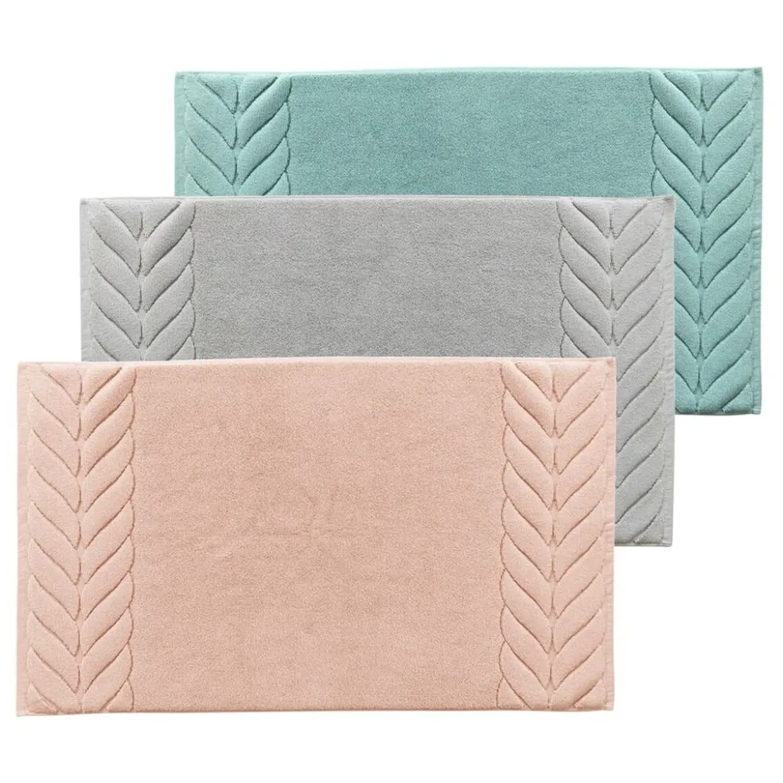 BecquetTapis de bain 50x80 TRESSE - rose nude