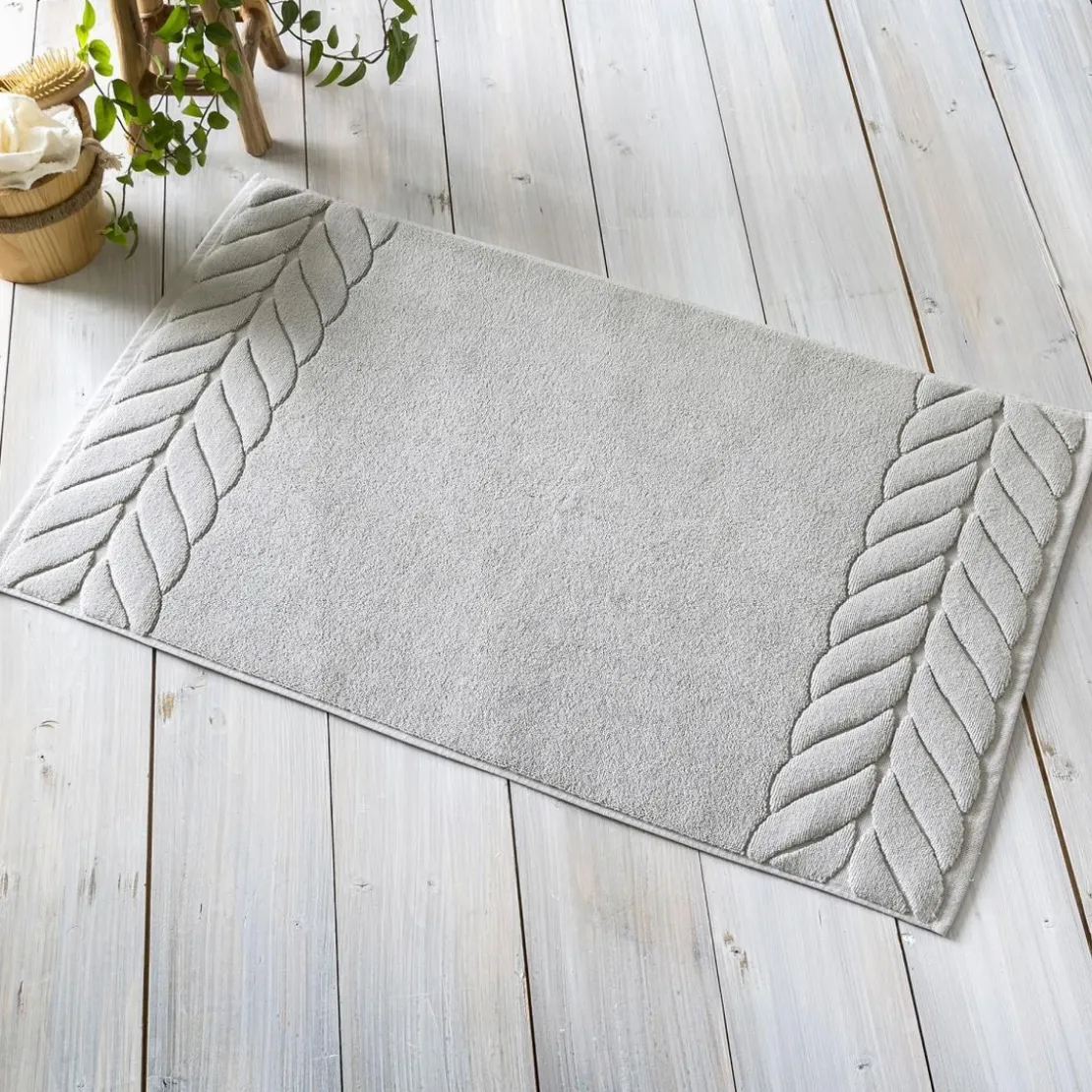 BecquetTapis de bain 50x80 TRESSE - perle