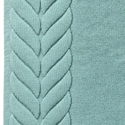 BecquetTapis de bain 50x80 TRESSE - bleu celadon