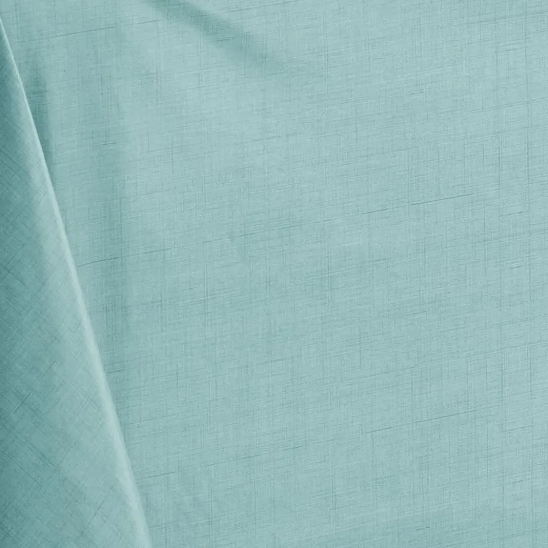 BecquetToile cirée effet faux uni FOLK - bleu aqua