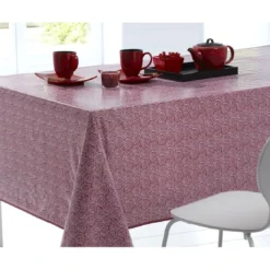 BecquetToile cirée motif porcelaine - Rose Framboise
