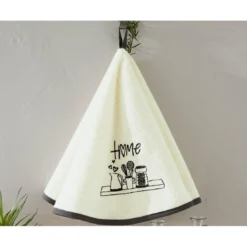 BecquetTorchon70 cm HOMY blanc cassé en coton