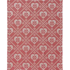 BecquetTorchon Esprit chalet en Coton tissé jacquard CHALTO Rouge