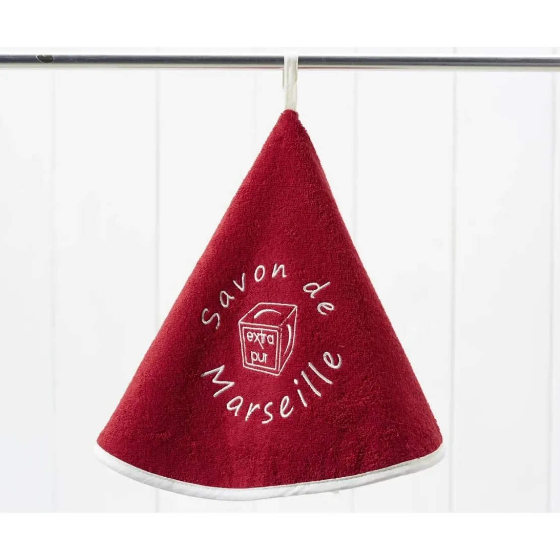 BecquetTorchon Essuie-mains SAVON De MARSEILLE Rouge