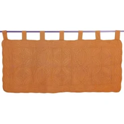 BecquetTête de lit en boutis uni coton BAILLARGUES - marron caramel