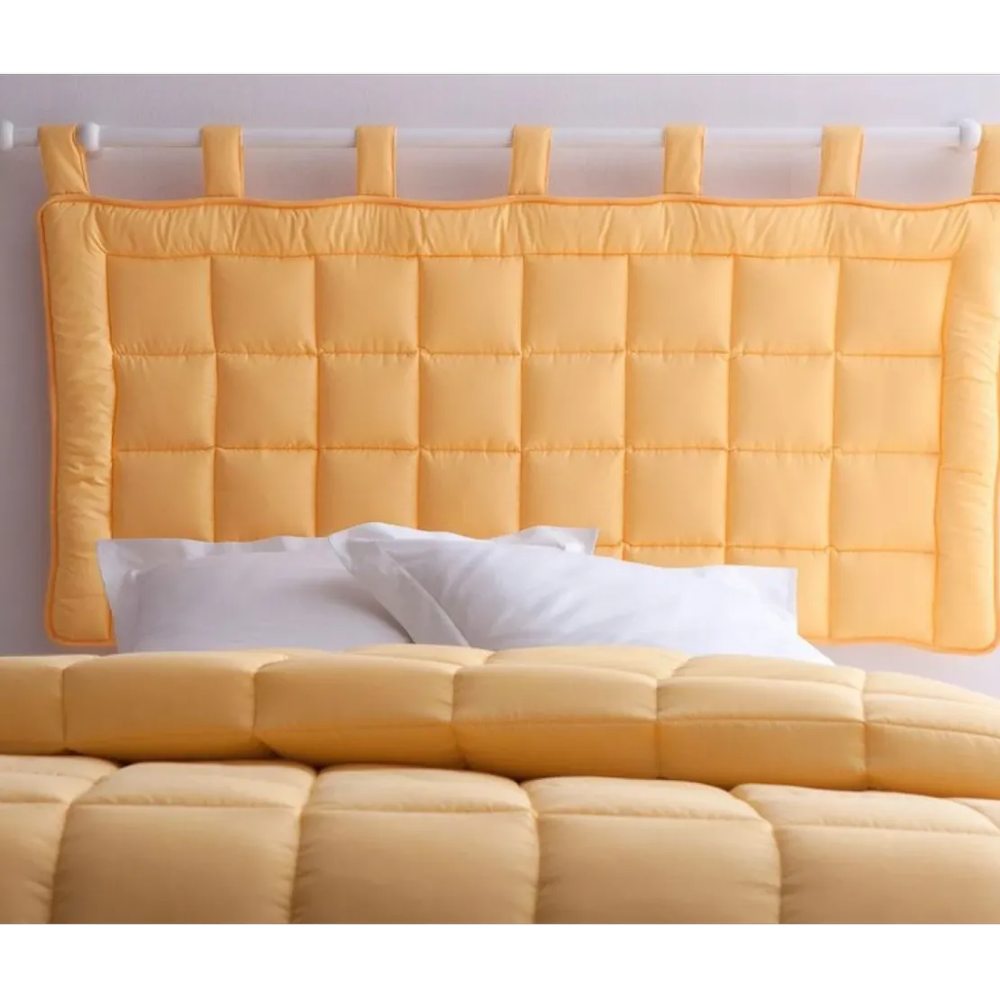 BecquetTête De Lit Matelassé - jaune maïs