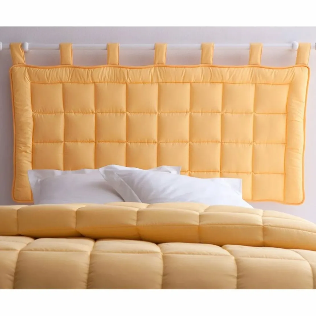 BecquetTête De Lit Matelassé - jaune maïs