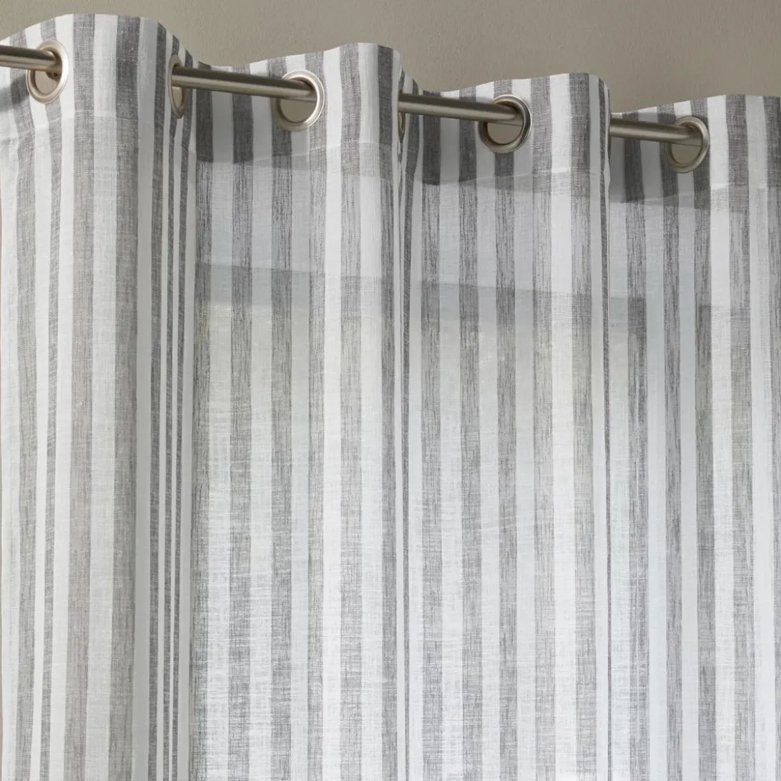 BecquetVoilage Gris perle LIGNES