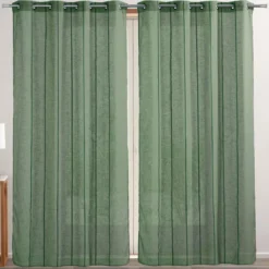 BecquetVoilage toile JANE vert olive