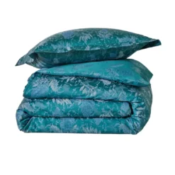 Blanc des VosgesHousse De Couette Sac 2 Faces LUPINS Emeraude