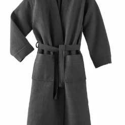 Blanc des VosgesPeignoir bain nid d'abeille MANOIR Anthracite