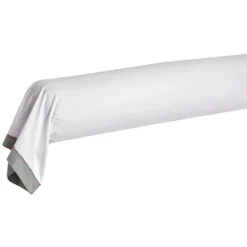Blanc des VosgesTaie d'oreiller, taie de traversin percale Bicolore DUO vert Sauge