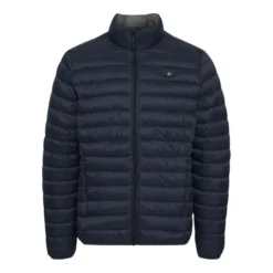BlendBlouson Bleu col montanten nylon