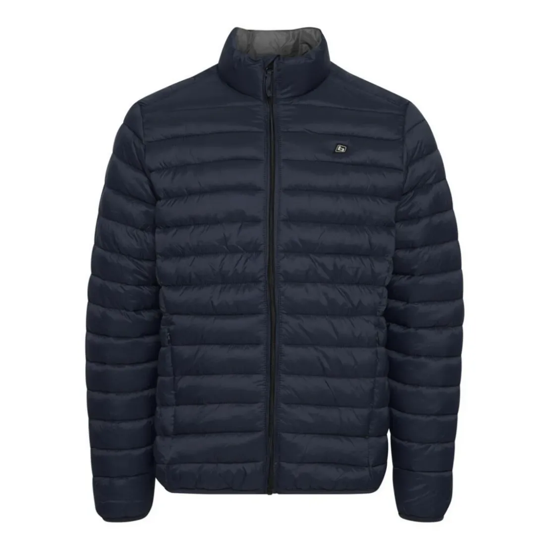 BlendBlouson Bleu col montanten nylon