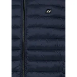 BlendBlouson Bleu manches courtes en nylon