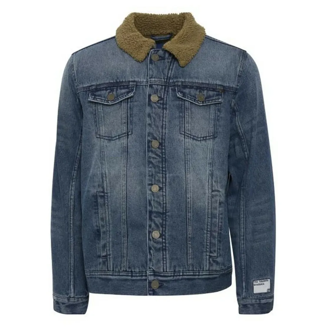 BlendBlouson homme bleu stone en coton