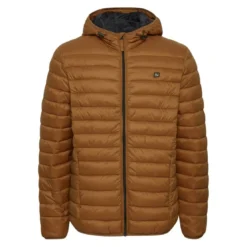 BlendBlouson Marron à capuche en nylon