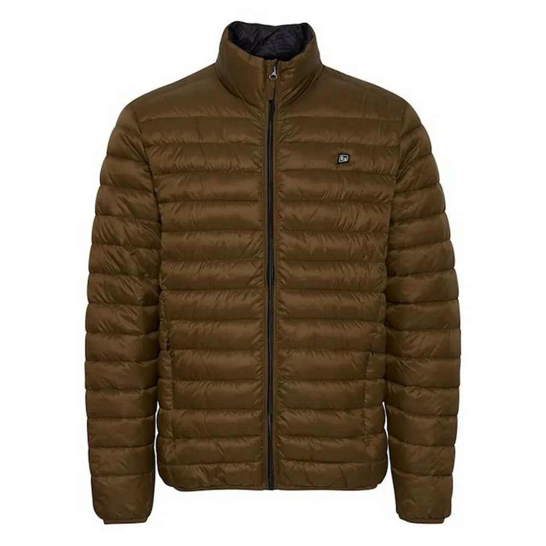 BlendBlouson Marron col montanten nylon