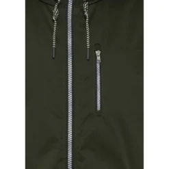 BlendBlouson Vert manches longues à capuche