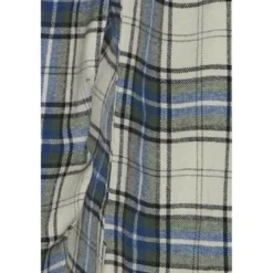 BlendChemise Bleue en coton motif carreaux